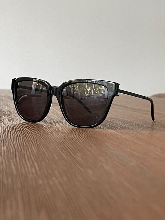 NEW - Saint Laurent YSL Cat Eye Sunglasses SL M48S 001 Black 54mm main image 13